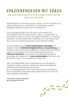 Vorschau - Arbeitsblätter - Spazierengehen mit Spaß - Seite 1