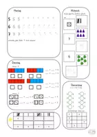 Vorschau - Arbeitsblätter - Mathe Wochenaufgaben Klasse 1 (Anfang bis Mitte) mit Lösungen - Seite 1