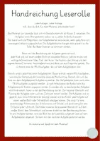 Vorschau - Poster - Leserolle - Ablaufplan und Aufgabenkarten - Seite 1