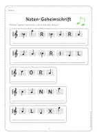 Vorschau - Arbeitsblätter - Notennamen - Notengeheimschrift (Vornamenrätsel) - Seite 3