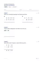 Vorschau - Test - Test - Schriftlich subtrahieren - Test A und B in zwei Stufen - Seite 1