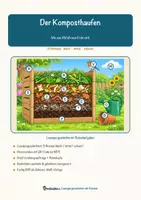 Vorschau - Mal- und Bastelvorlagen - Der Komposthaufen – Lesespurgeschichte mit Rätselaufgaben (Klasse 8) - Seite 1