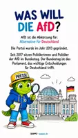 Vorschau - Präsentationen/Tafelbilder - Was will die AfD? Kindgerecht erklärt - Deckblatt