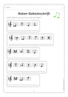 Vorschau - Arbeitsblätter - Notennamen - Notengeheimschrift (advanced) - Seite 3