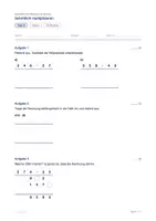 Vorschau - Test - Test - Schriftlich multiplizieren - Test A und B in zwei Stufen - Seite 1