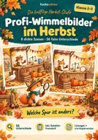 Vorschau - Stundenentwürfe - Finde die Unterschiede Herbst - Fehlersuche Profi-Version Klasse 2 + 3 Wimmelbilder - Deckblatt