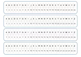 Vorschau - Spiele - ABC Übungen Geheimschrift Kartei Wald - Seite 3