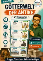Vorschau - Spiele - Swap-it-Kartenspiel: "Götterwelt der Antike" – bewegtes Klassenspiel für GeWi 5/6 | Farbe & S/W | Duplex- und manueller Druck - Deckblatt
