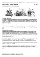 Vorschau - Arbeitsblätter - Lernplakat + Arbeitsblätter zum Thema "Deutsches Kaiserreich" + Lösung & Fragen & MP3 + Mindmap + Infografik - Seite 1