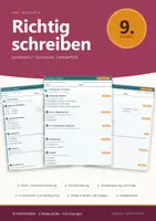 Vorschau - Arbeitsblätter - Rechtschreibung Klasse 9 Gymnasium – Arbeitsblätter Deutsch - Deckblatt