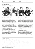 Vorschau - Arbeitsblätter - Lernplakat + Arbeitsblätter zum Thema "Beatles" + Lösung & Fragen & MP3 + Mindmap + Infografiken - Seite 1