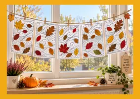 Vorschau - Mal- und Bastelvorlagen - Herbstwind - Kunst Klasse 1, Kunst Klasse 2, Kunst Klasse 3-4 - Seite 2