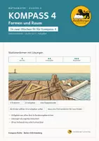 Vorschau - Stationenlernen - KOMPASS 4 Stationenlernen Mathe Formen und Raum mit Lösungen | Klasse 4 BW - Deckblatt