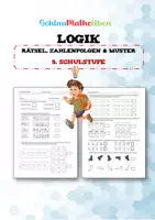 Vorschau - Arbeitsblätter - Logik- & Denksport-Training – Rätsel, Zahlenfolgen & Muster - Deckblatt