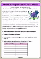 Vorschau - Arbeitsblätter - Wiederholungswissen Deutsch (für 7. und 8. Schulstufe) - Seite 1
