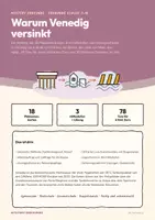 Vorschau - Arbeitsblätter - Mystery Erdkunde: Warum Venedig versinkt – Boden, Meer, Acqua alta, MOSE und Tourismus (Klasse 7–10) - Seite 1