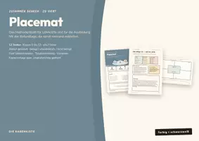 Vorschau - Stundenentwürfe - Placemat – Bundle: Methodenblatt und 25 Vorlagen - Seite 1
