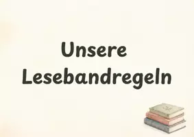 Vorschau - Stundenentwürfe - Lesebandregeln für Klasse 1 - Regelposter mit Stundenverlauf - Seite 1