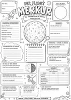 Vorschau - Mal- und Bastelvorlagen - 🪐 Mein Projekt: MERKUR – Der kleine Planet - Seite 3