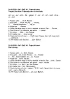 Vorschau - Arbeitsblätter - DaF / DaZ A1 Präpositionen - mit Lösung - Deckblatt