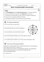 Vorschau - Stundenentwürfe - Atommodelle & Atombau: Schalenmodell nach Bohr & Periodensystem - Seite 1