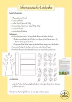 Vorschau - Mal- und Bastelvorlagen - Unser Herbstwald - Kunst und Sachunterricht Herbst Grundschule - basteln Klasse 2, Klasse 3, Klasse 4 - Gemeinschaftsprojekt - Seite 1
