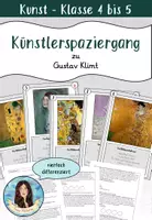 Vorschau - Stundenentwürfe - Künstlerspaziergang - Gustav Klimt (vierfach differenziert) - Deckblatt