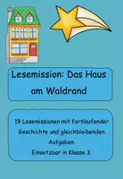Vorschau - Arbeitsblätter - Lesemission Klasse 3: Das Haus am Waldrand - Deckblatt
