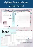 Vorschau - Anderer Materialtyp - Digitaler Lehrerkalender 2020/2021 mit 10 Stunden - Deckblatt