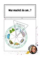 Vorschau - Arbeitsblätter - Was machst du am...? - Deckblatt