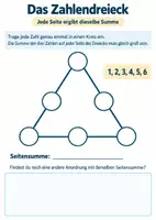 Vorschau - Arbeitsblätter - Schnelle Schüler - Mathematische Aufgaben - Knobeln - 20 Aufgabenblätter - Seite 1