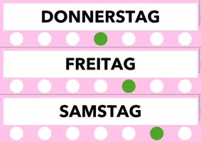 Vorschau - Poster - Flashcards German/DaZ | Wochentage/Days of the Week - Seite 2