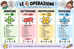 anteprima - Flashcard - 🧮 POSTER MURALE – LE 4 OPERAZIONI - Pagina di copertina
