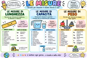 anteprima - Flashcard - 📏 POSTER MURALE – LE MISURE - Pagina di copertina