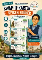 Vorschau - Spiele - 🃏 SwapIt-Kartenspiel: Reisen früher – 29 Fragekarten | Lernen mit Bewegung | GeWi Klasse 5–6 - Deckblatt