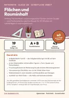 Vorschau - Klassenarbeiten - Materialpaket - Mathematik Klassenarbeiten Klasse 5 bis 7 — 5 Leistungsnachweise im Bundle mit Erwartungshorizont, je 2 Parallelarbeiten, 200 BE - Seite 1