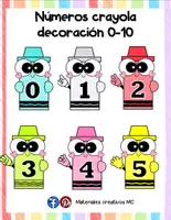 Vista previa - Decoración del aula - NÚMEROS CRAYOLA DECORACIÓN 0-10 - Portada