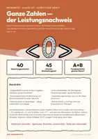 Vorschau - Klassenarbeiten - Klassenarbeit Ganze Zahlen – Mathe Klasse 6/7 - Seite 1