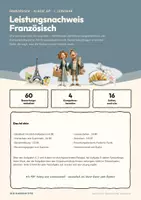 Vorschau - Klassenarbeiten - Leistungsnachweis Französisch — Une semaine chez les Legrand Klasse 6/7 · 1. Lernjahr · 60 Minuten · 60 Bewertungseinheiten - Seite 1