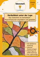 Vorschau - Mal- und Bastelvorlagen - Herbst, Herbstblatt, Kunst Klasse 1-4 - Deckblatt