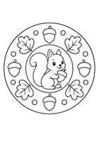 Vorschau - Mal- und Bastelvorlagen - Mandala Herbst / Ausmalen / Bilder Herbst / Kita / Anfangsunterricht - Seite 3