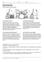 Vorschau - Arbeitsblätter - Lernplakat + Arbeitsblätter zum Thema "Rockmusik" + Lösung & Fragen & MP3 + Mindmap + Infografiken - Seite 1