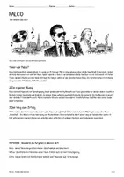 Vorschau - Arbeitsblätter - Lernposter + Arbeitsblätter zum Thema "Falco" + Lösung & MP3 + Mindmap + Infografiken - Seite 1