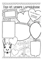 Vorschau - Arbeitsblätter - Klassenvorstellung Sketchnotes Lamaklasse - Seite 2