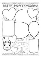 Vorschau - Arbeitsblätter - Klassenvorstellung Sketchnotes Lamaklasse - Seite 3