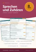Vorschau - Arbeitsblätter - Sprechen und Zuhören Deutsch 8 Gymnasium - Deckblatt