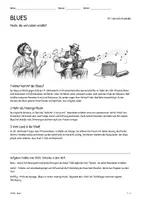 Vorschau - Arbeitsblätter - Lernplakat & Arbeitsblätter zum Thema "Blues" + Lösung & Fragen & MP3 + Mindmap + Infografiken - Seite 1