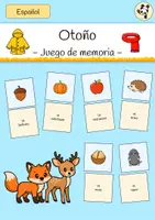 Vorschau - Spiele - Otoño - Merk es dir (Herbst Spanisch) - Deckblatt