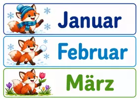 Vorschau - Poster - Kalender - Fuchsklasse - Klassentier Fuchs - Seite 1