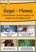 Vorschau - Poster - Meme - Regeln (34 Memes als Präsentation/Postkarten /Wandposter nutzbar!) - Deckblatt
